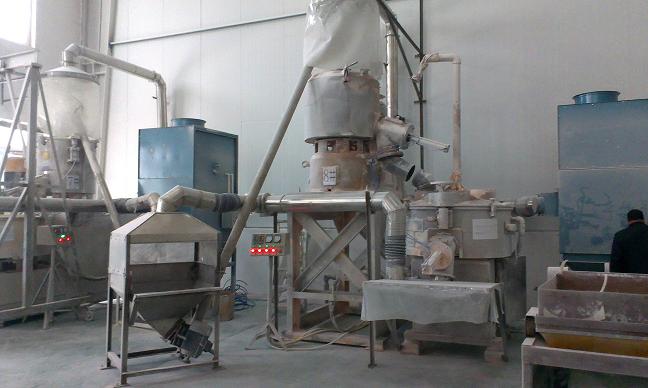 河北雄縣PVC混料機、擠出機除塵系統除塵器已交付使用